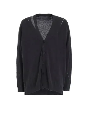 Weekend Style 12G2P JERSEY DIOGANAL PATTERN SHOULDER SLIT V CD