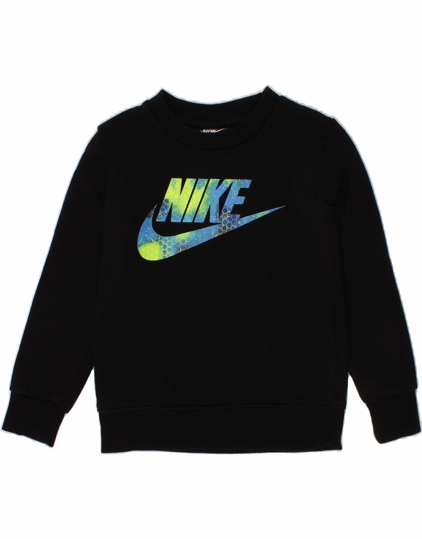 Hypoallergenic Yarn NIKE Baby Boys Graphic Sweatshirt Jumper 18-24 Months Black
