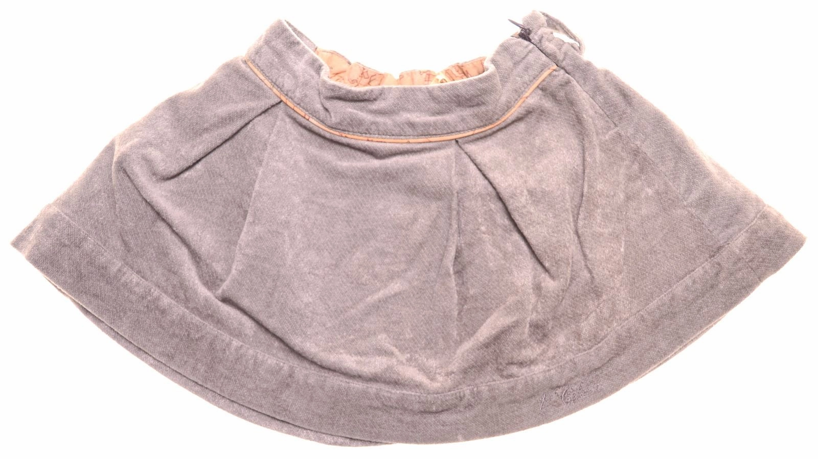 ALVIERO MARTINI Girls Circular Skirt 3-6 Months W17 L7 Grey Viscose Travel Friendly
