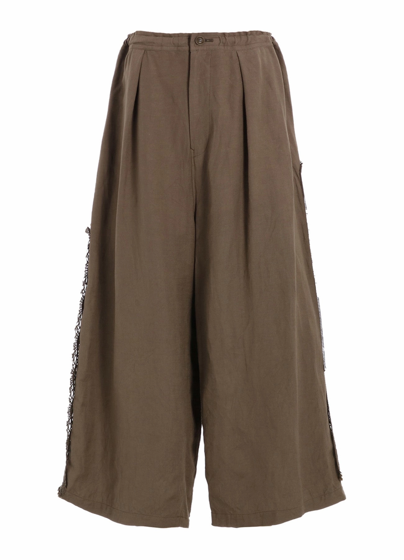 FRONT TUCKED WIDE PANTS WITH LACE Odor control Essential Waist