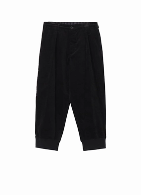 50C VELVET HEM RIB PANTS Breath Flex Transitional Style