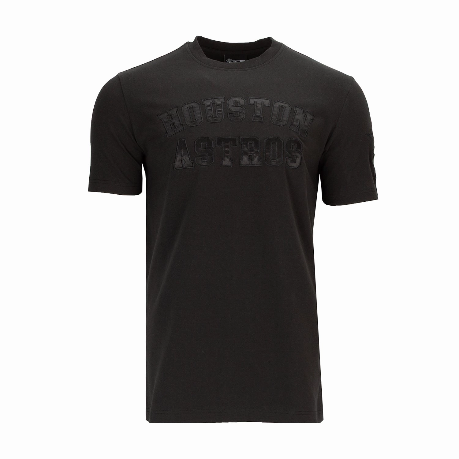 Astros Triple Black Tee - Mens DoubleStitchedHem