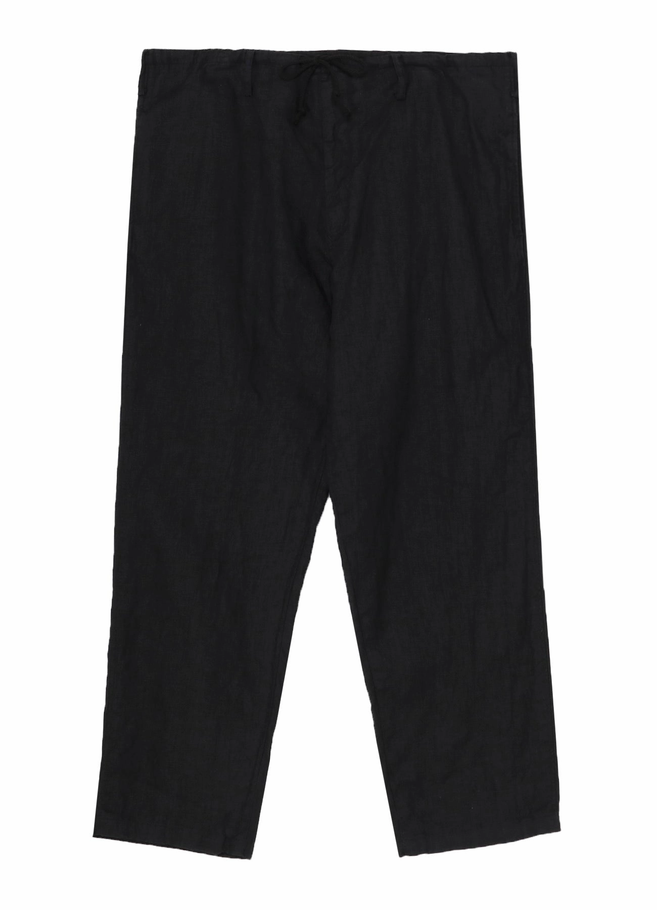 GARMENT DYE FLAX DRAWS STRING PANTS Chic Fit