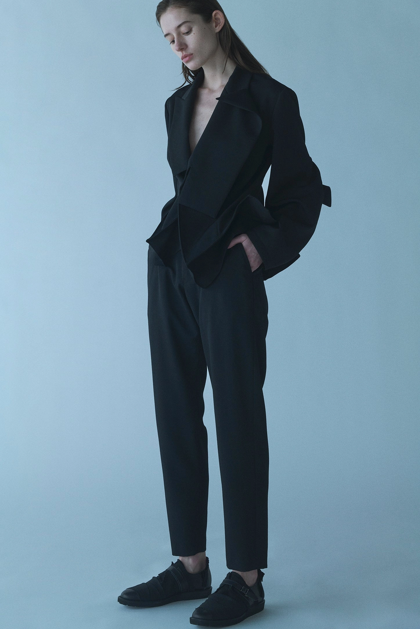 Urban Cool Mid-rise fit GABARDINE BASIC PANTS B