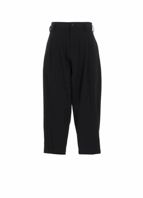relaxed shape GABARDINE CROPPED PANTS