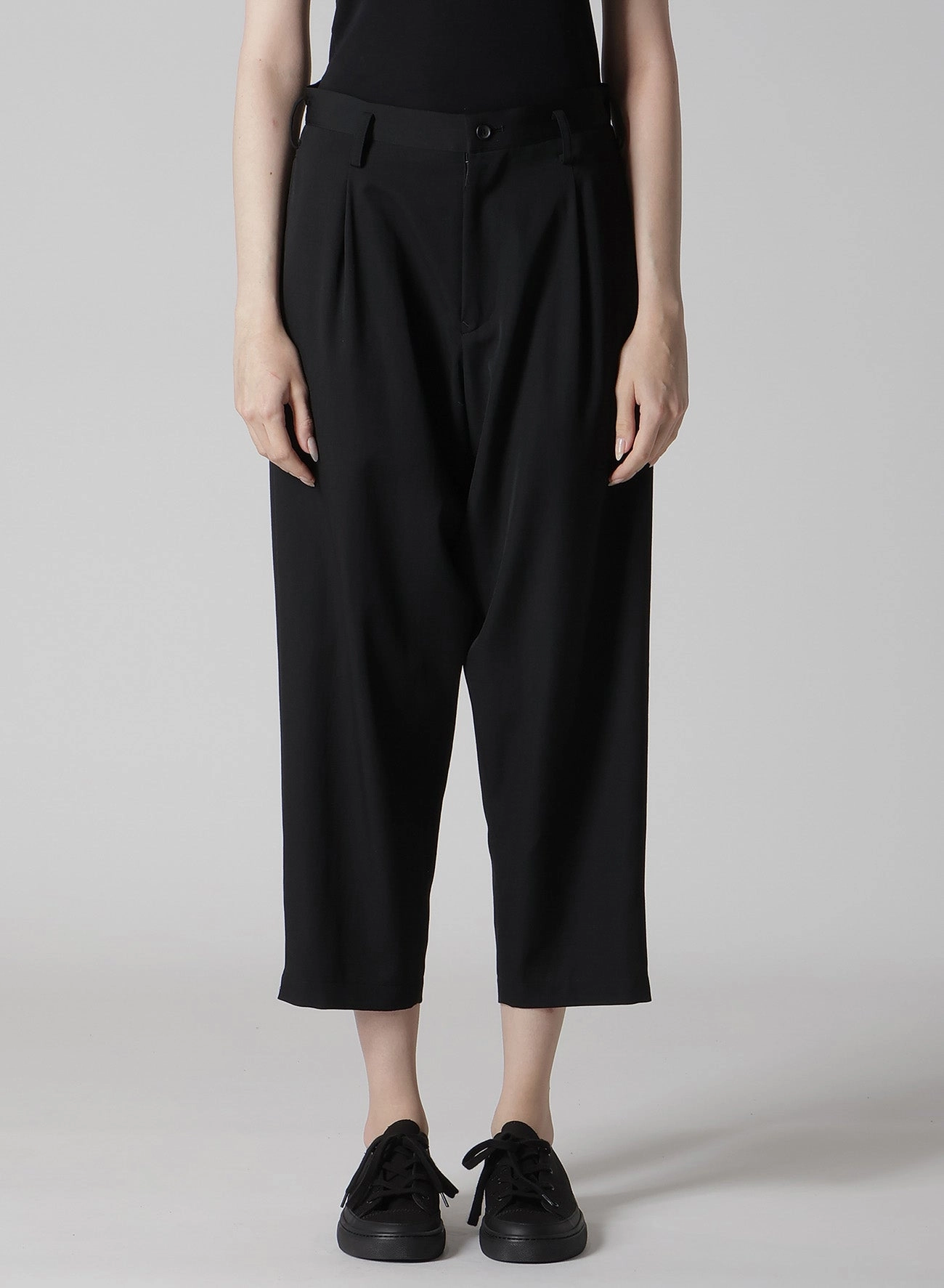 GABARDINE CROPPED PANTS Relax Fit Wear