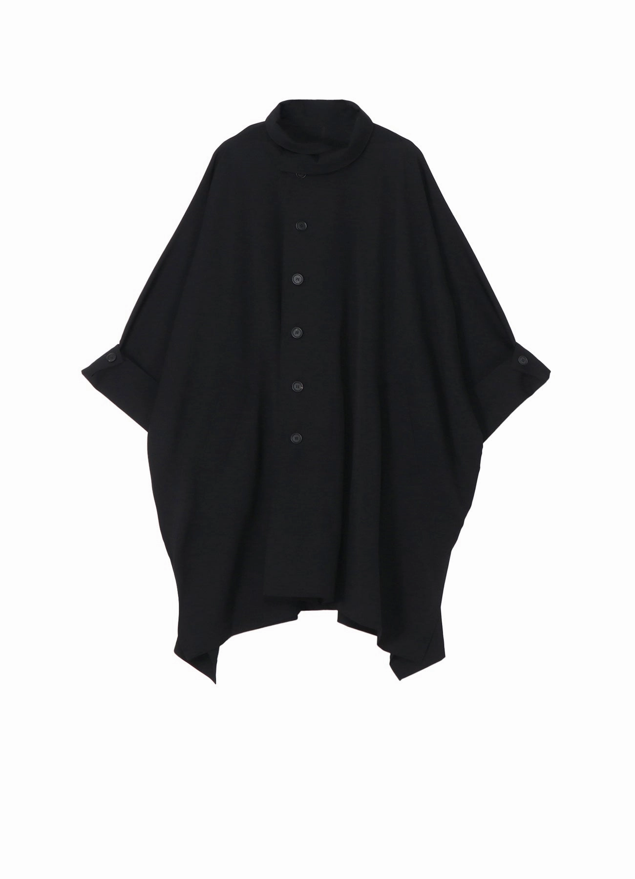 GABARDINE HIGH NECK COAT City Ready Style