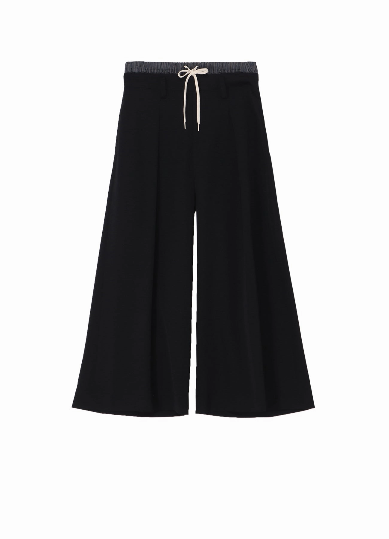 GABARDINE LAYERED-LIKE WIDE PANTS Thermal regulation Chic Design Wear
