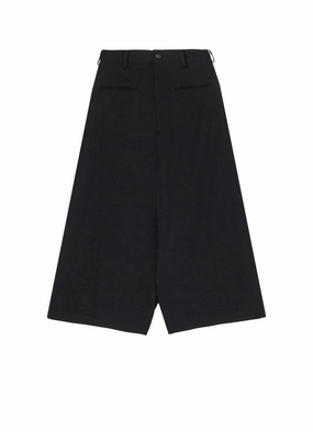 Sporty Cut GABARDINE R-BACKSIDE FLARE WIDE PANTS