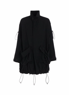 Waterproof Design Compression Fold Design GABARDINE R-STRING COAT