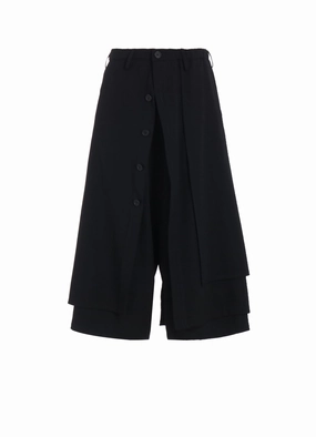 GABARDINE WRAP PANTS Stylish Waistband