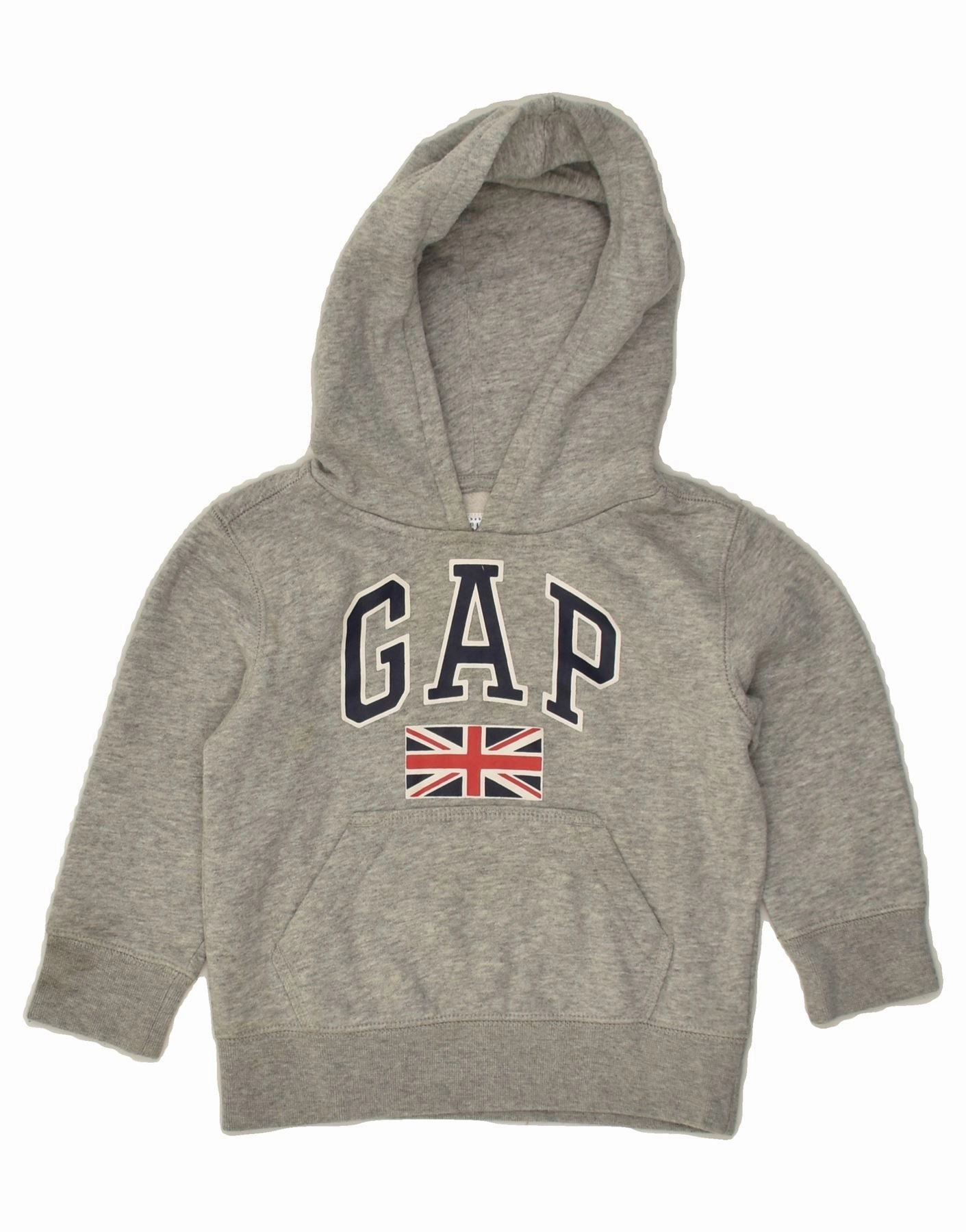 Urban Ready GAP Baby Boys Graphic Hoodie Jumper 18-24 Months Grey Cotton