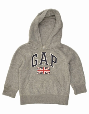 Urban Ready GAP Baby Boys Graphic Hoodie Jumper 18-24 Months Grey Cotton