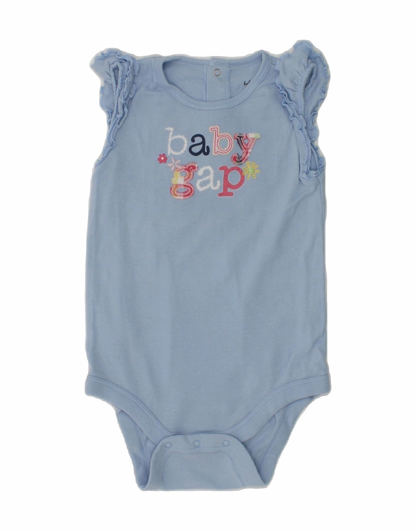 Active Luxury Dinner Kids GAP Baby Girls Graphic Bodysuit 18-24 Months Blue Cotton