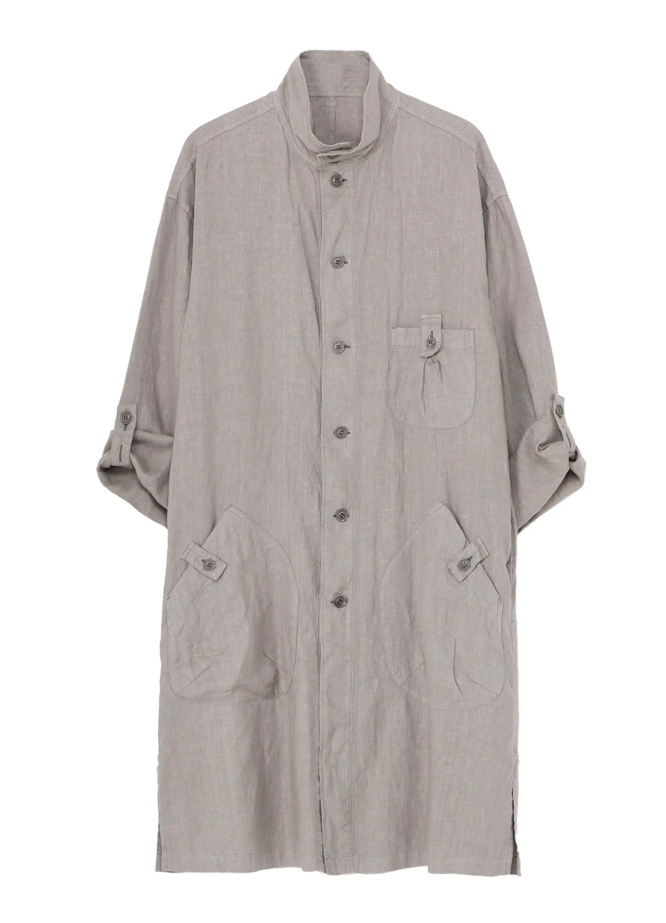 Customizable Design Weekend Outfit GARMENT DYE FLAX SHIRT COAT