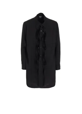 TRIACETATE FRILL SHIRT Tailored Silhouette