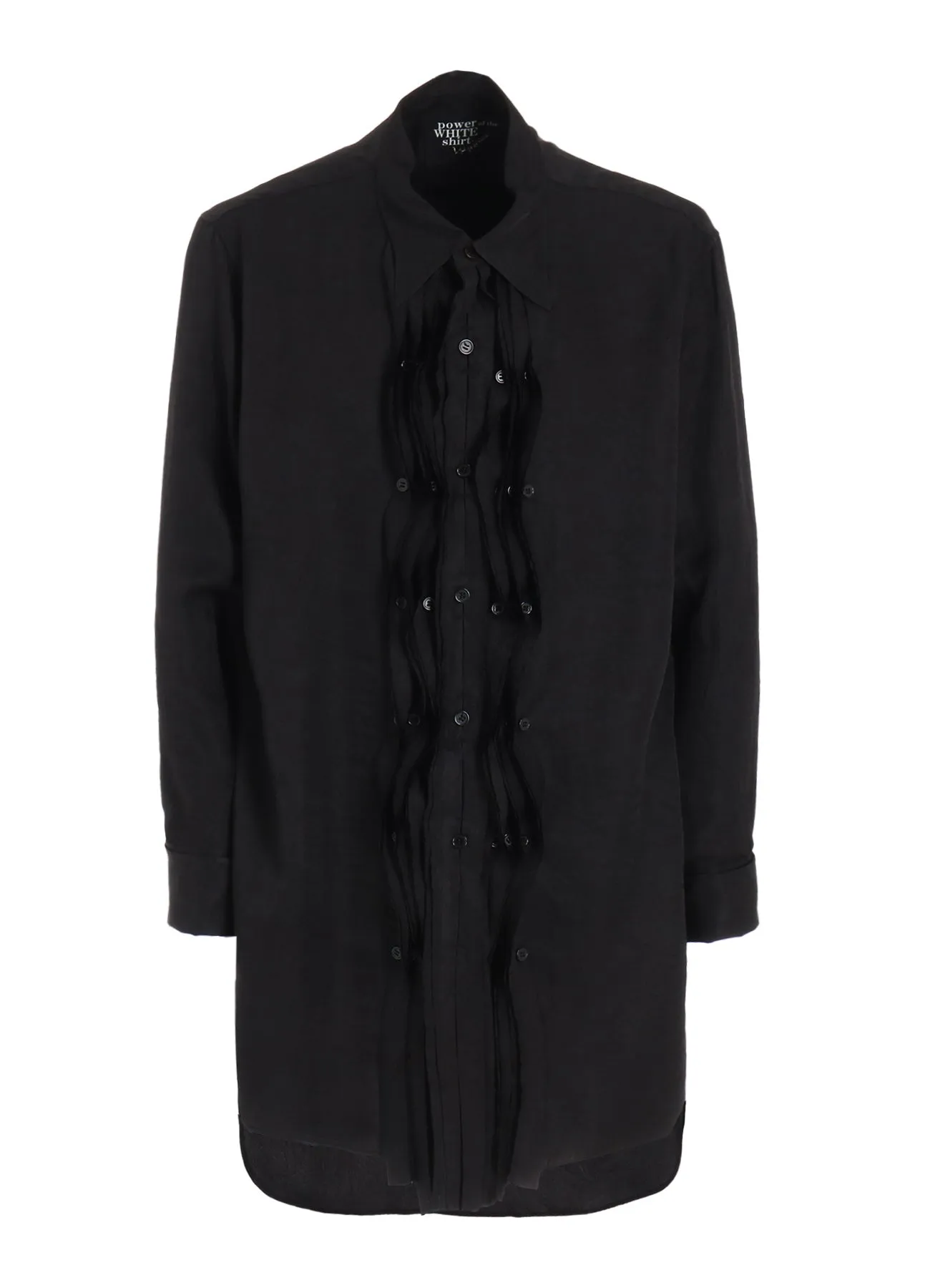 TRIACETATE FRILL SHIRT Trendsetter Choice Odor Control Fabric