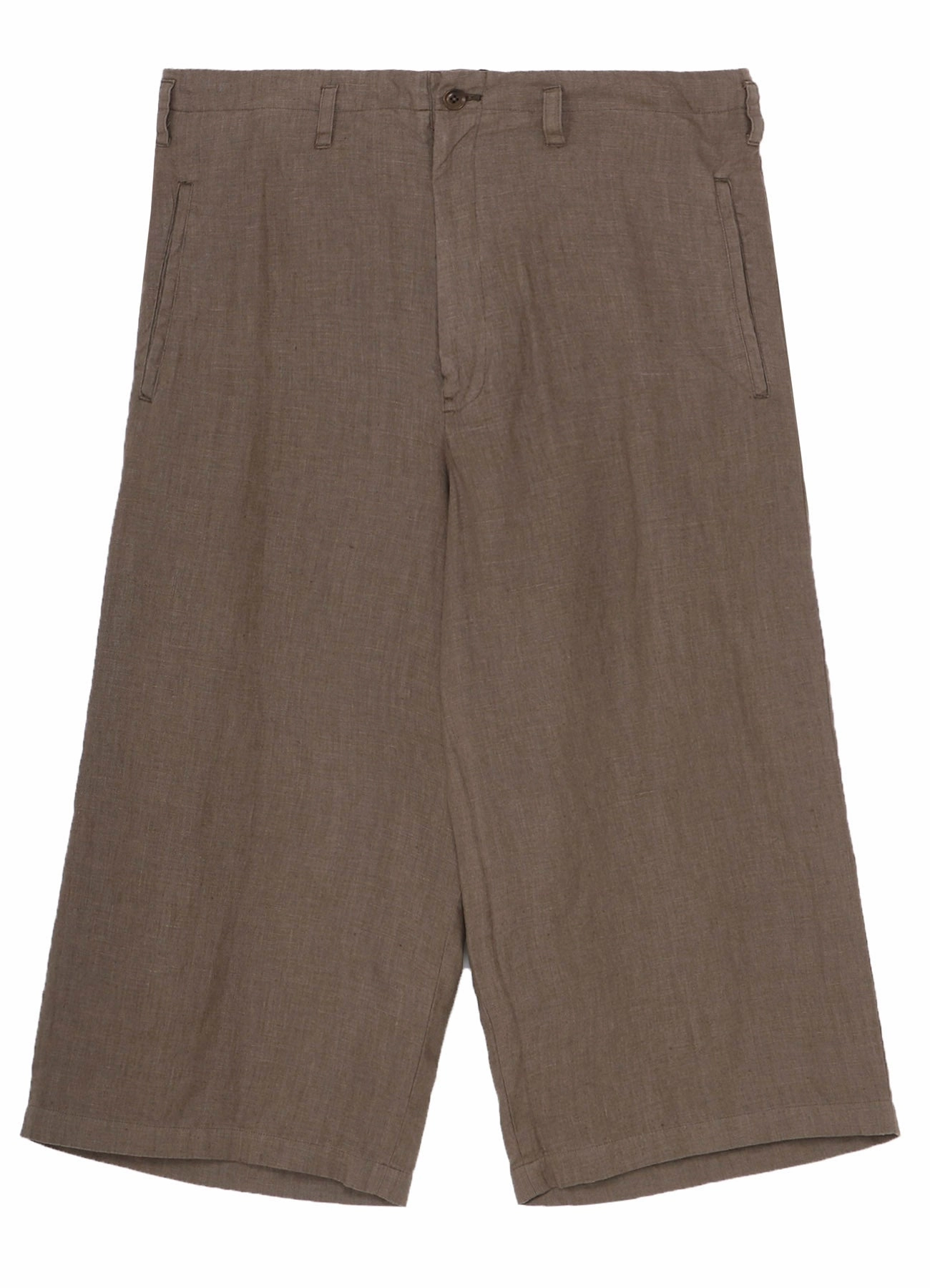 Casual Flex Bonded Seam Technology GARMENT DYE FLAX WIDE HALF PANTS