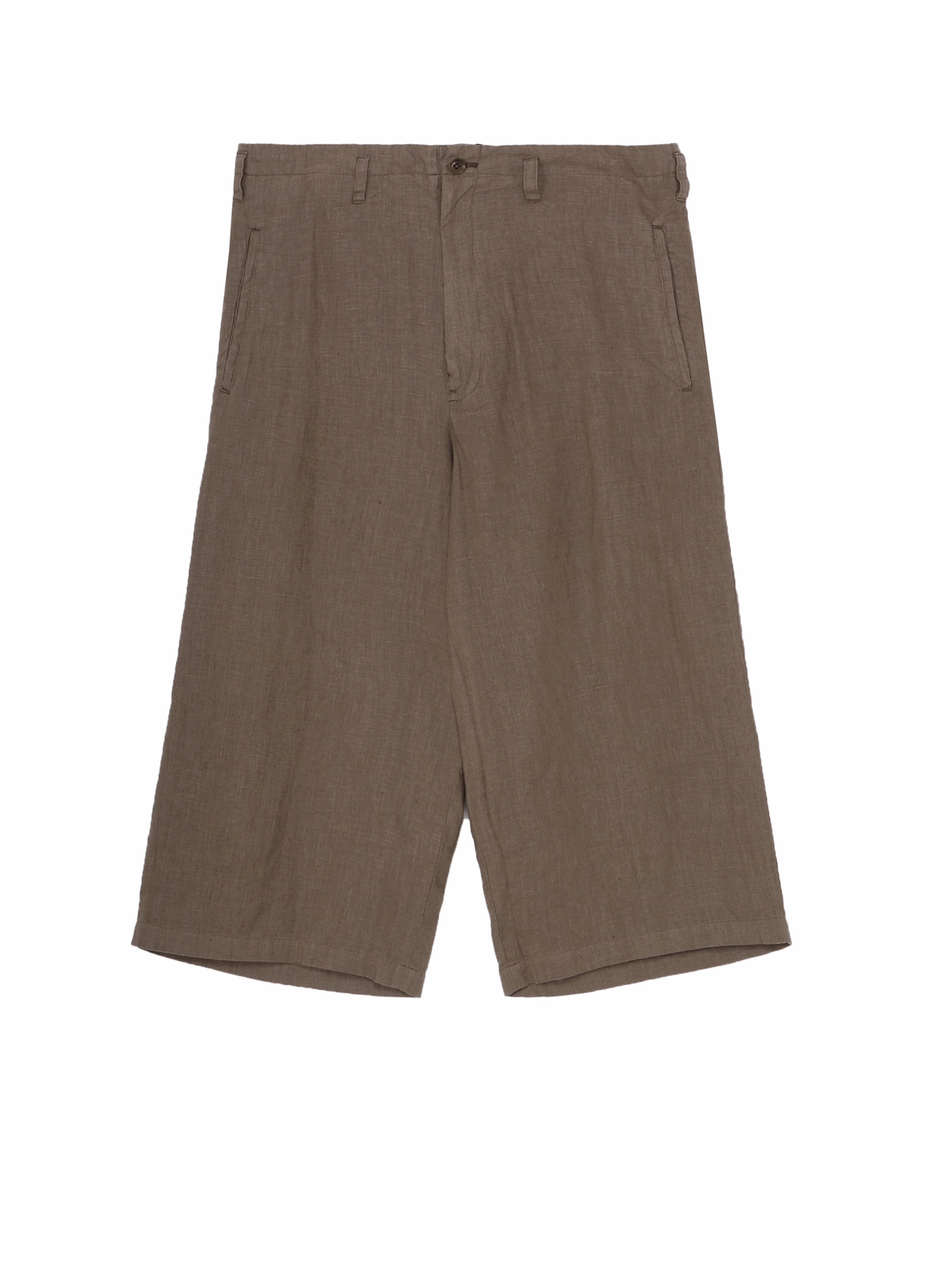 Quick Comfort Design Daily Motion GARMENT DYE FLAX WIDE HALF PANTS