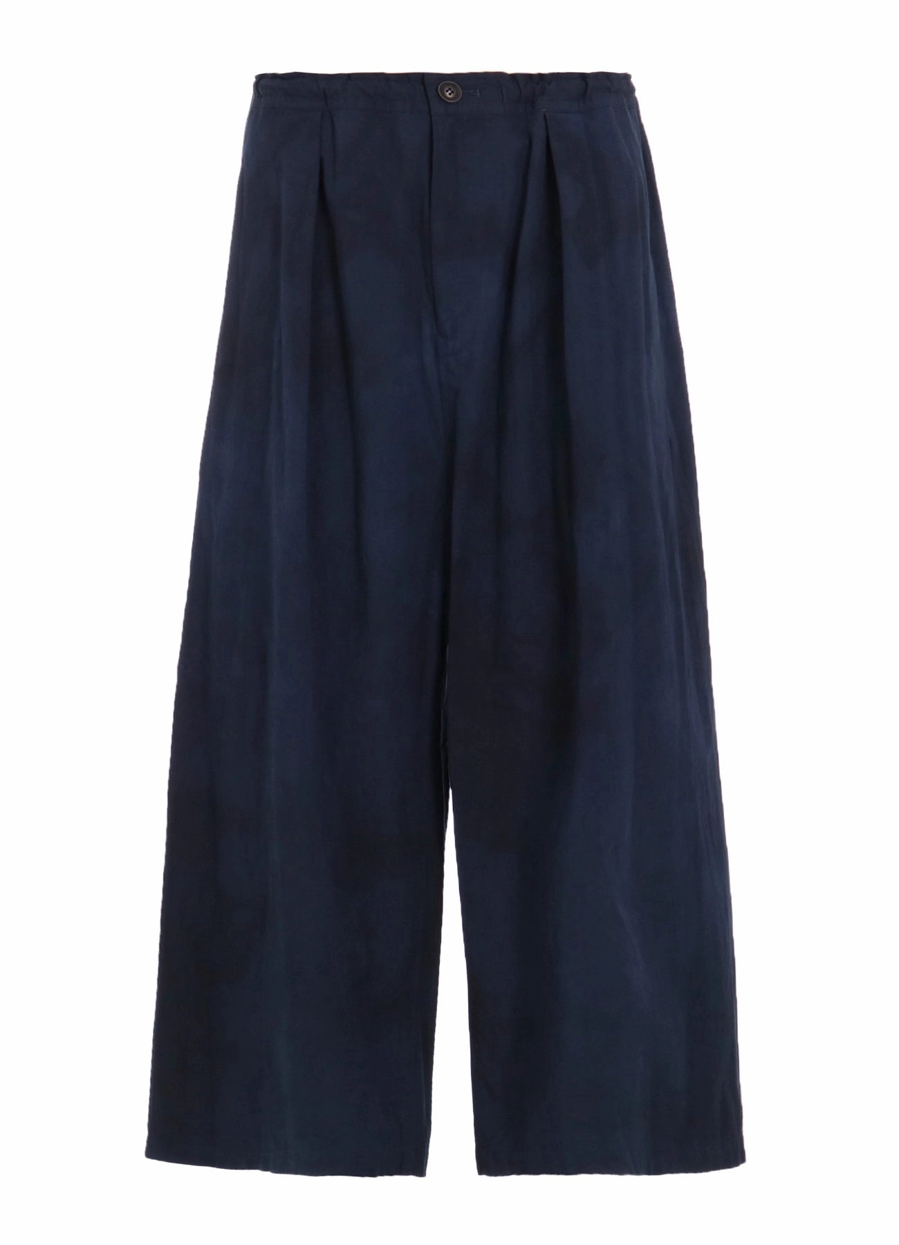 Shape Retention GARMENT-DYED FRONT TUCK WIDE PANTS