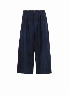 GARMENT-DYED FRONT TUCK WIDE PANTS Commuter Ready Soft and Cozy