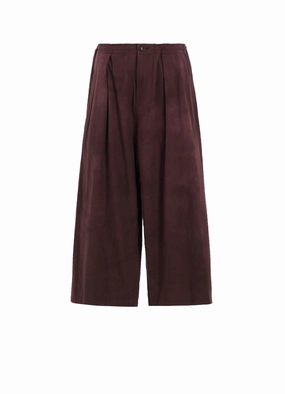 Anti Pilling Treatment GARMENT-DYED FRONT TUCK WIDE PANTS