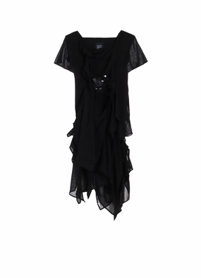 Cool Shape GAUZE RIBBON DRESS