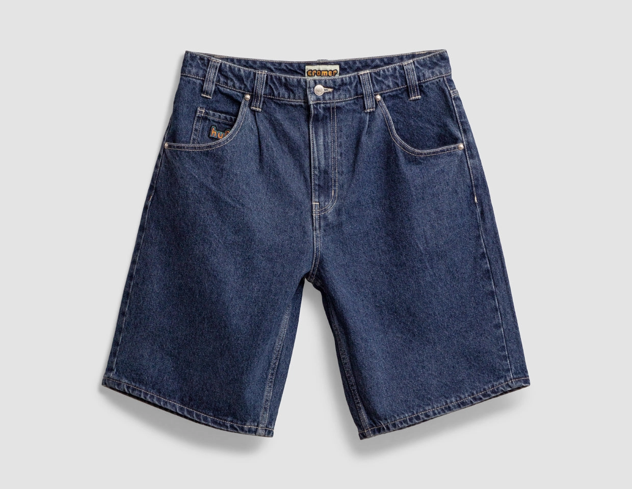 Moisture wicking Stay Cool Technology HUF Cromer Short Stone Wash Indigo