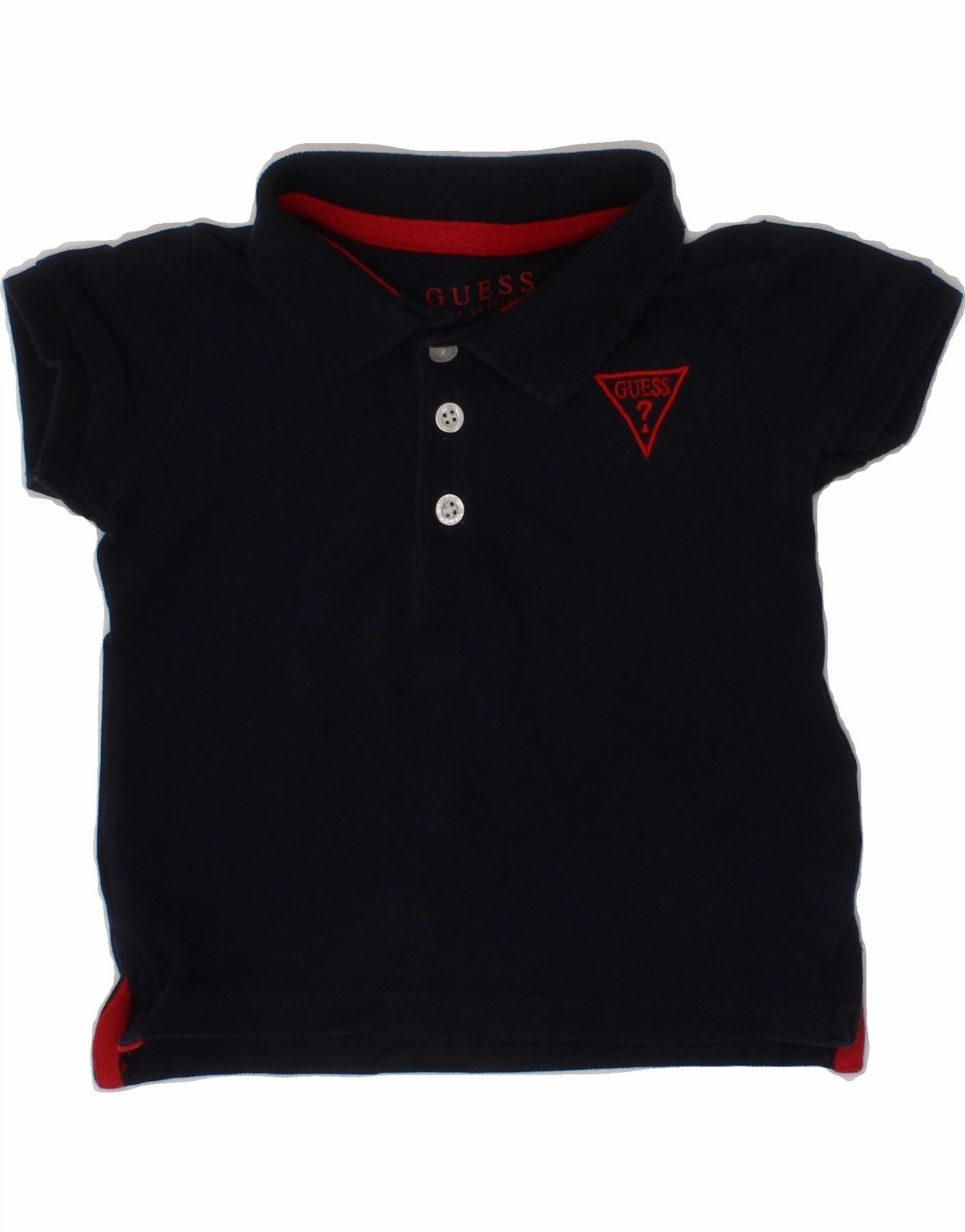 Polished Finish Exclusive Collection GUESS Baby Boys Polo Shirt 9-12 Months Navy Blue Cotton
