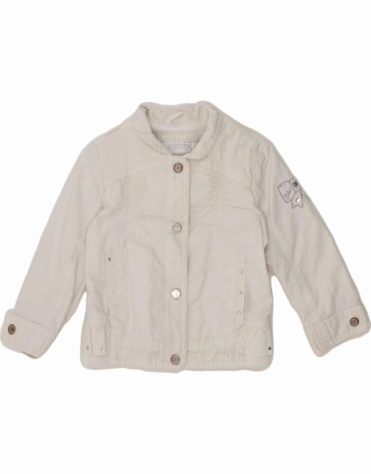 Skill Indoor Use GEOX Baby Girls Bomber Jacket 9-12 Months White Cotton
