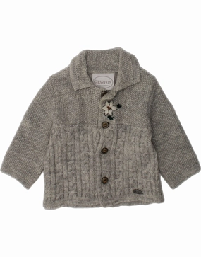 GIESSWEIN Baby Girls Cardigan Sweater 3-6 Months Grey Wool Sweater Pilling Prevention Tips