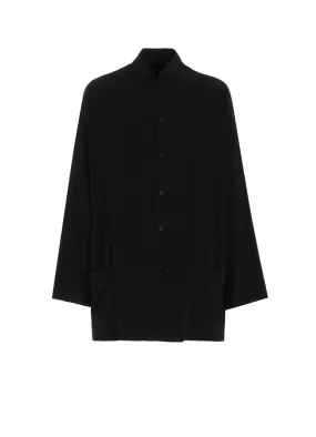 TA TUXEDO SHIRT WITH STAND COLLAR Plus size option stain resistant coating