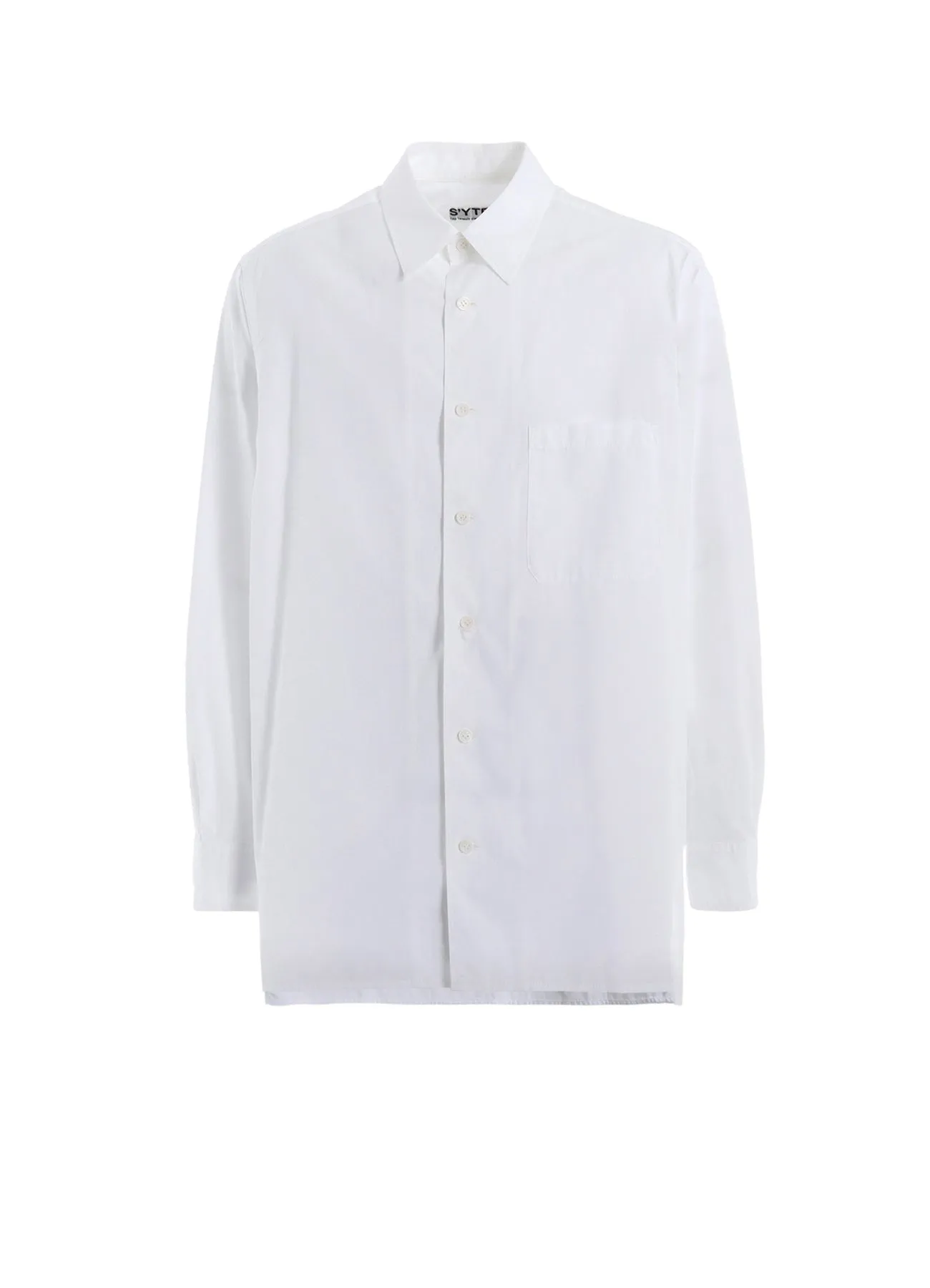COTTON BROAD LOOSE-FIT REGULAR COLLAR SHIRT Petite Option