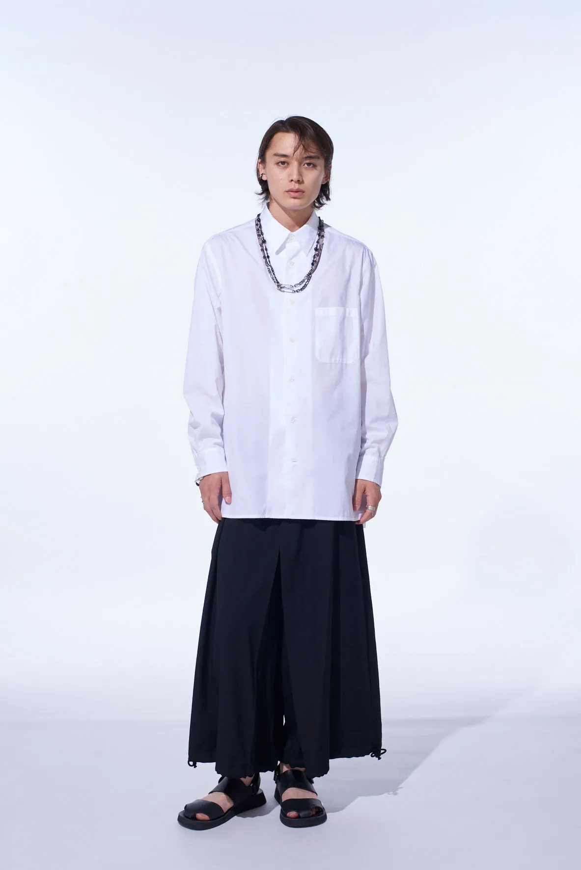 COTTON BROAD LOOSE-FIT REGULAR COLLAR SHIRT Weekend Outfit