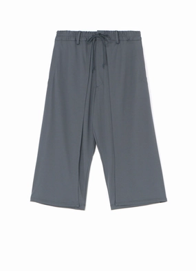 HIGH-GAUGE POLYESTER SMOOTH JERSEY  LAYERED PANTS Ergonomic Cut