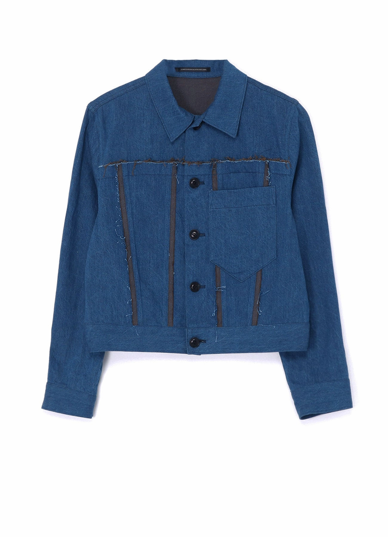 Double Layered Edges Smart Wear 10oz DENIM PANELLED JACKET