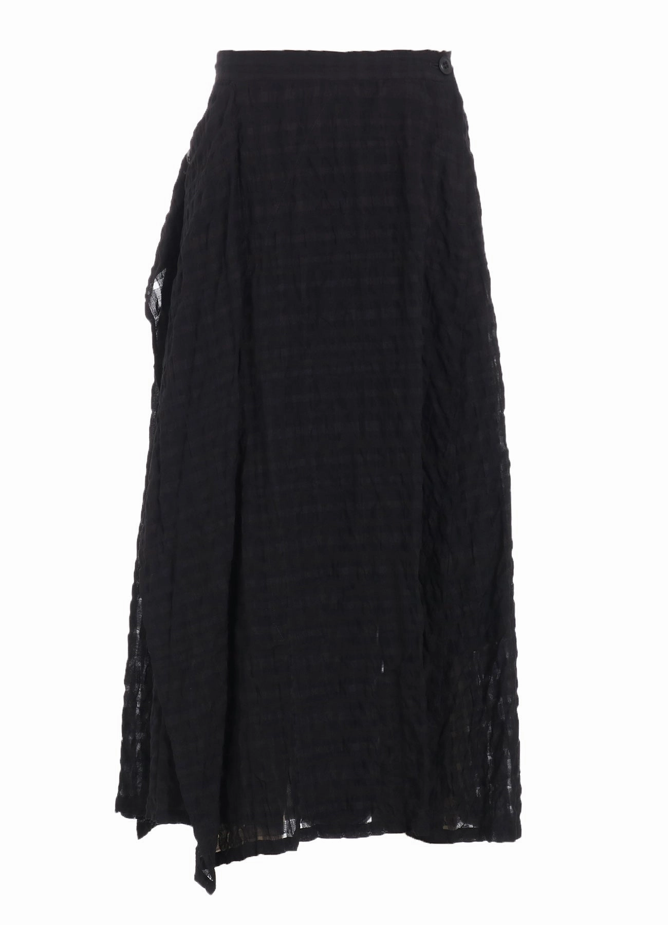 PLAID FRONT TRIANGLE STITCH SKIRT Rose Flush Vibrant color dress