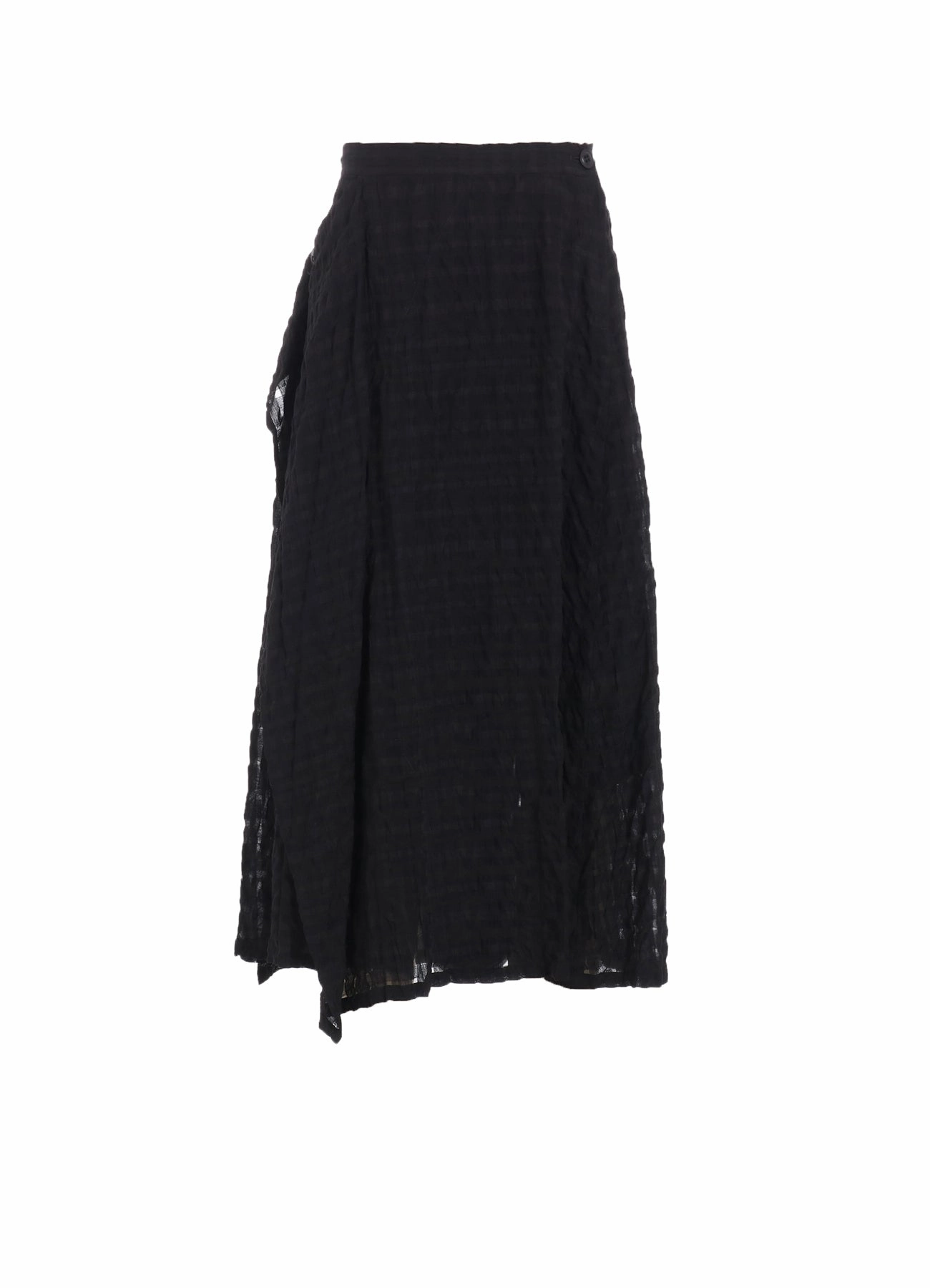 Versatile Piece PLAID FRONT TRIANGLE STITCH SKIRT