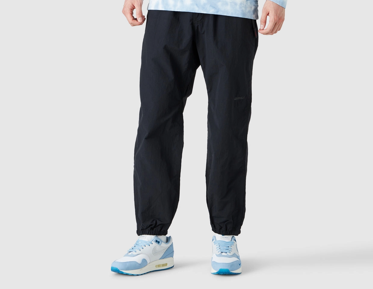HighDensityWeave Gramicci Nylon Packable Track Pants / Black