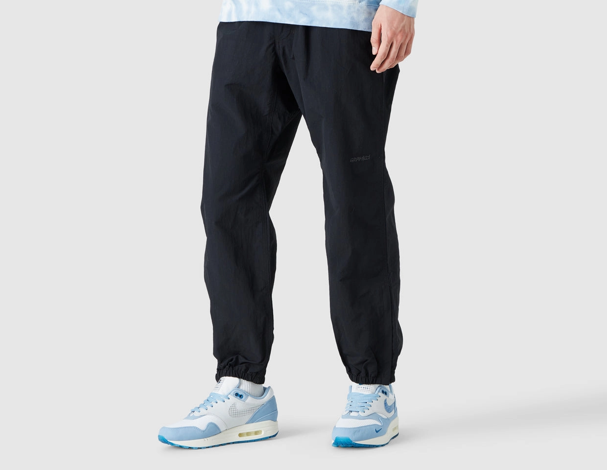 Printed design Gramicci Nylon Packable Track Pants / Black