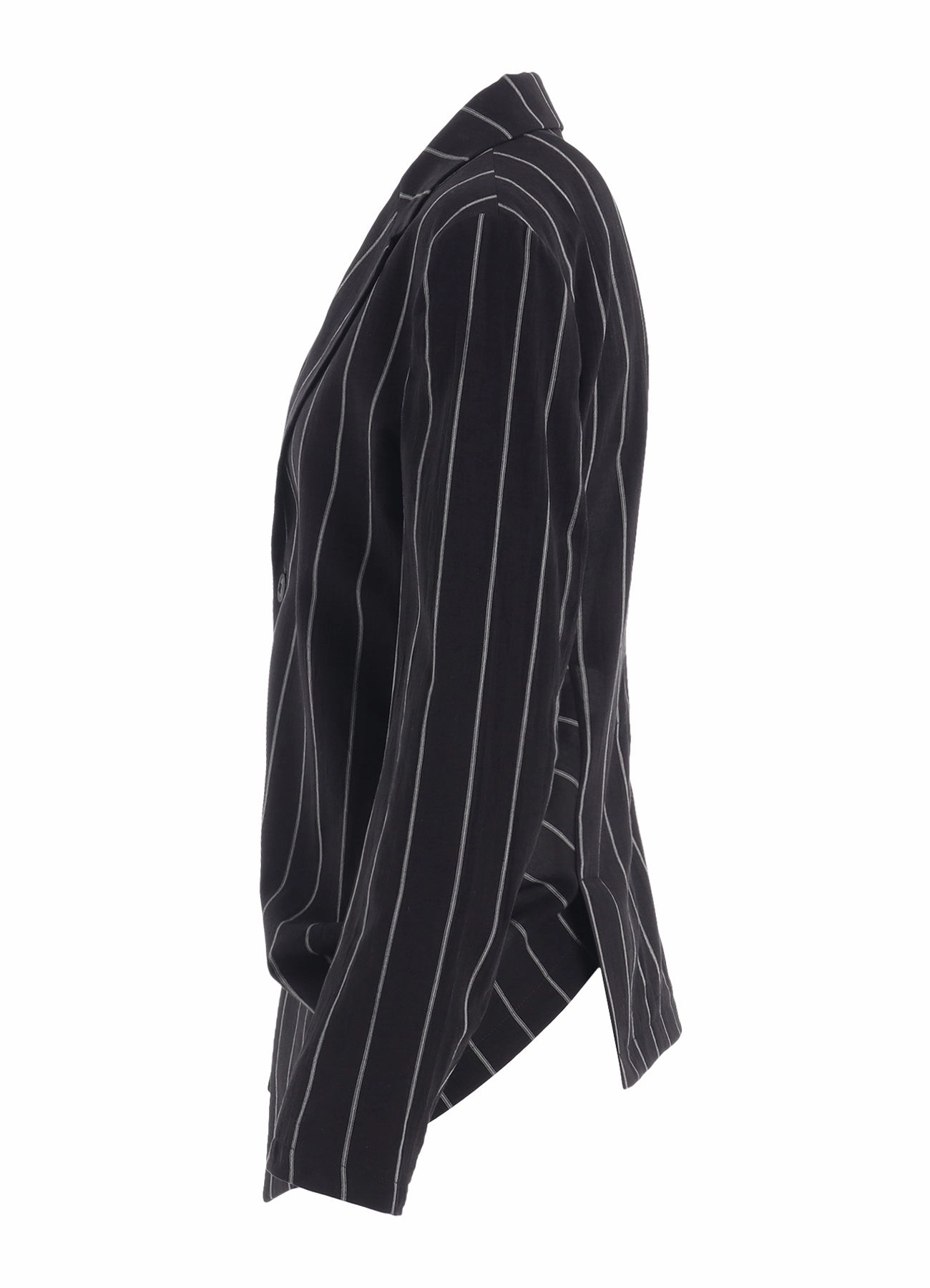 Hooded style thrift - store find WASHER STRIPE LEFT SIDE DROPPED JACKET