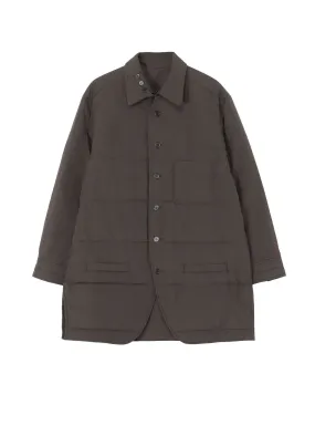 Functional Fashion High Density Weave GRAY BROAD GUSSET COLLAR PADDED BLOUSE