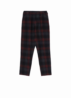 Vintage Wash GREY OMBRE PLAID BASIC PANTS B