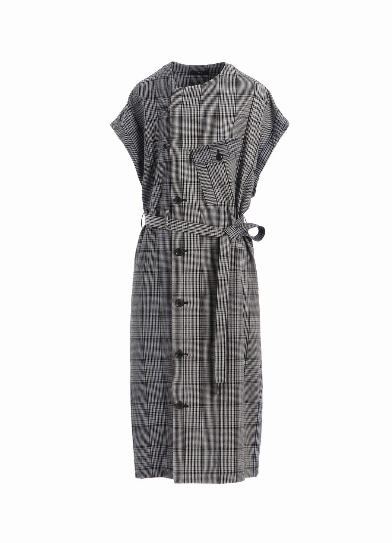 GRID PLAID SURGICAL DRESS Tasteful Detail Plus Fit