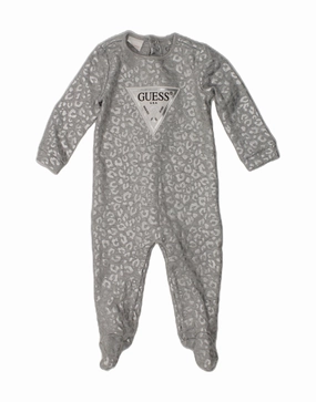 Training Teen Hot Kids GUESS Baby Girls Graphic Long Sleeve Bodysuit 6-9 Months  Grey