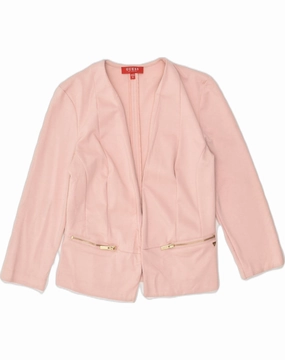 Timeless business wear GUESS Womens Blazer Jacket  UK 12 Medium Pink Polyester