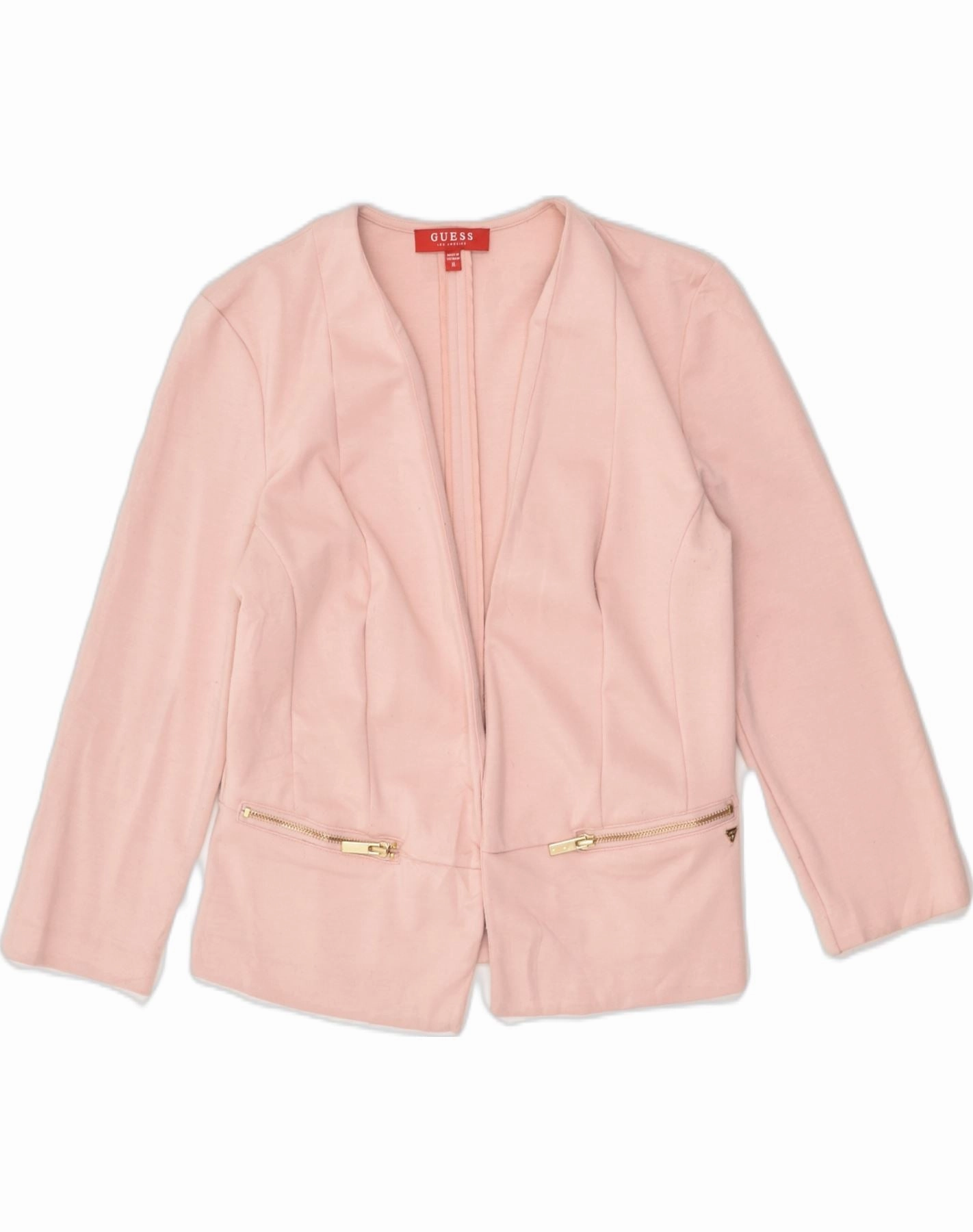 Timeless business wear GUESS Womens Blazer Jacket  UK 12 Medium Pink Polyester