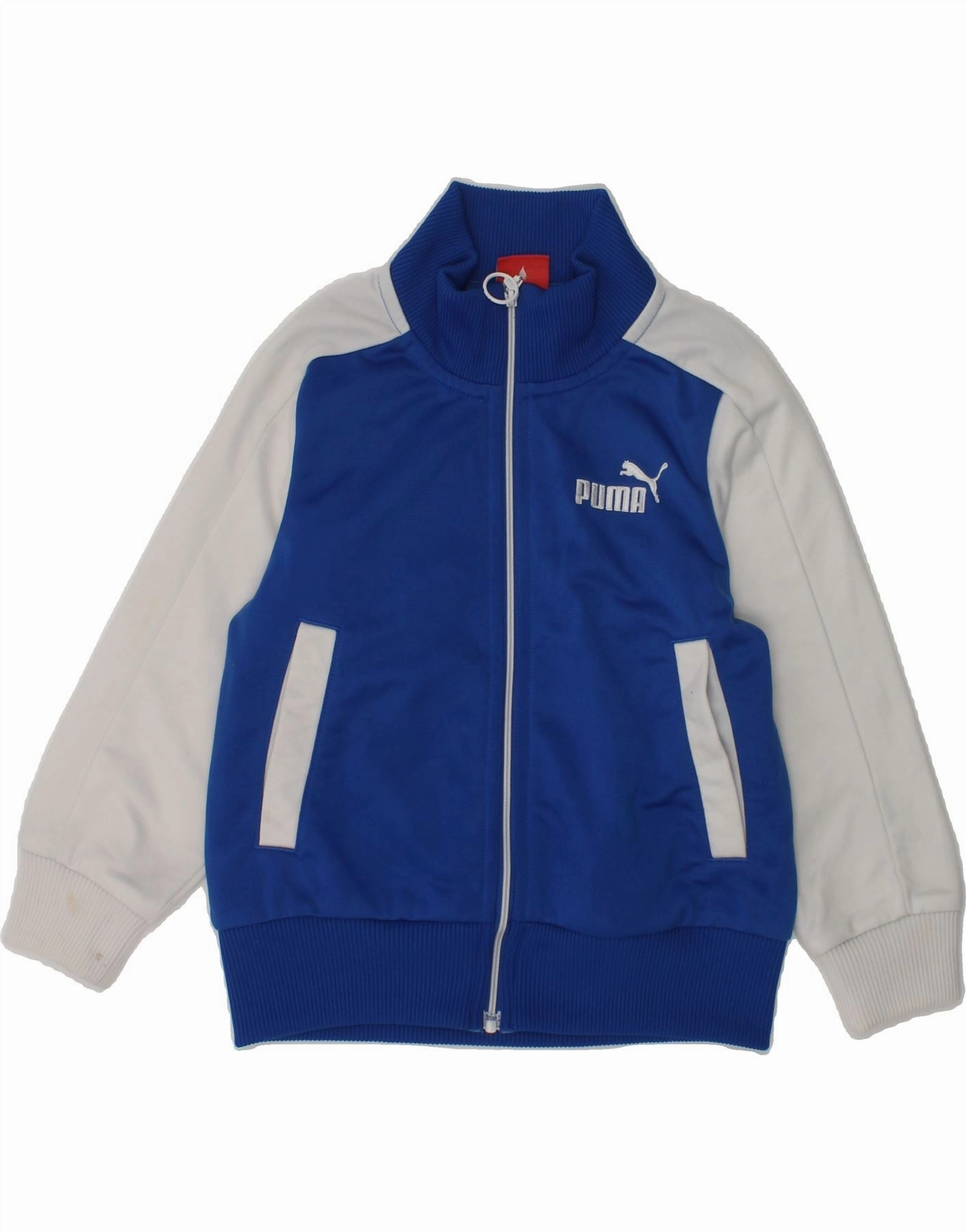 multiple pockets PUMA Baby Boys Graphic Tracksuit Top Jacket 18-24 Months Blue Colourblock