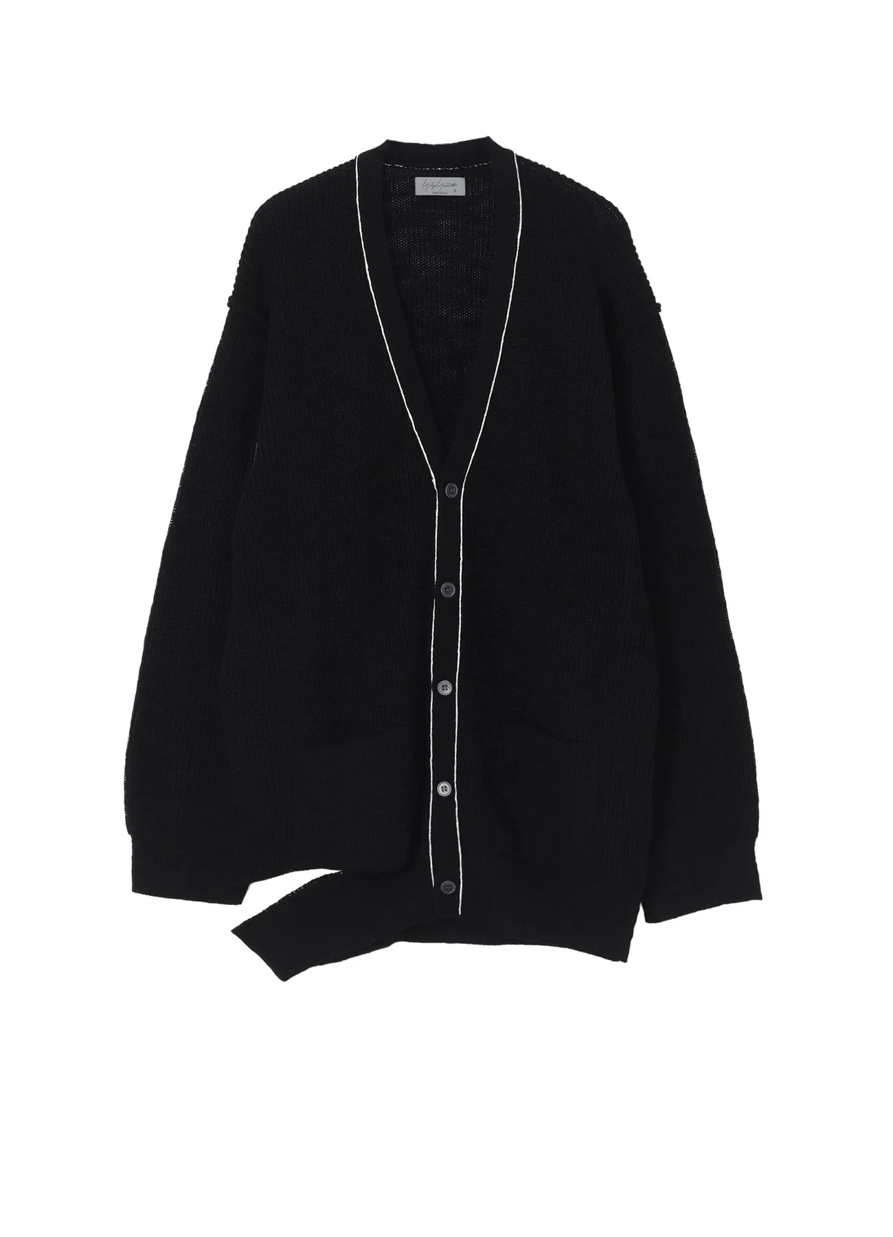 HALF CARDIGAN SLIT DETAIL V NECK CARDIGAN Daily Casual Style Travel Ready