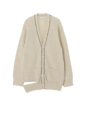 HALF CARDIGAN SLIT DETAIL V NECK CARDIGAN Turtle Neck Variant AntiPilling Finish